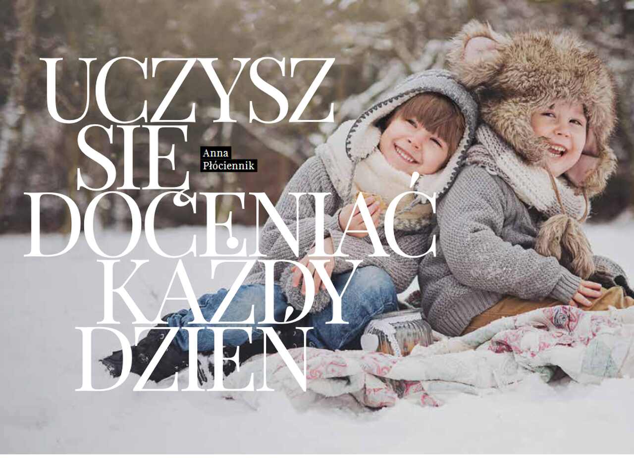 uczysz się doceniać każdy dzień ilustracja z kwartalnika