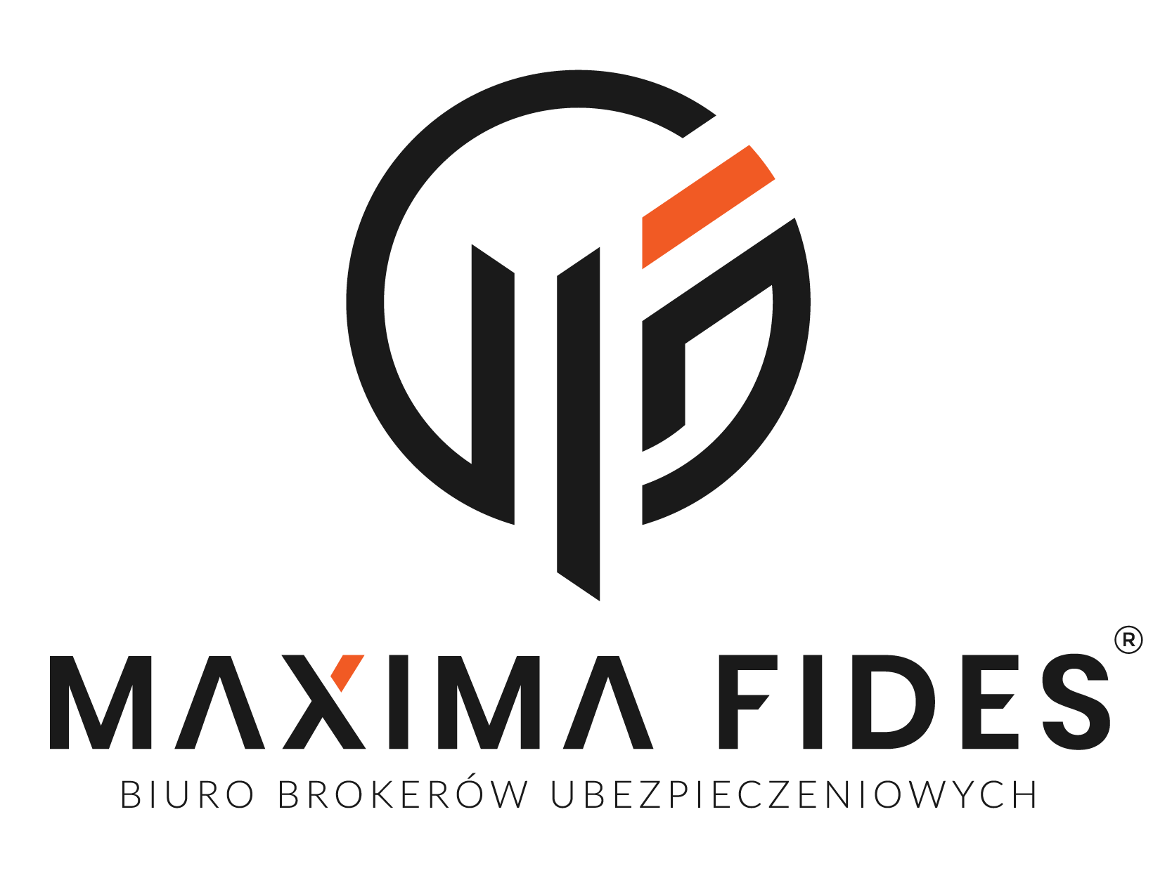 Logi firmy Maxima Fides