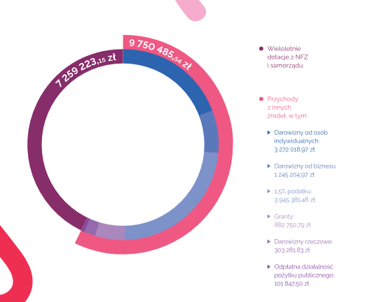 źródła przychodu grafika ze źródłami przychodu raport2023